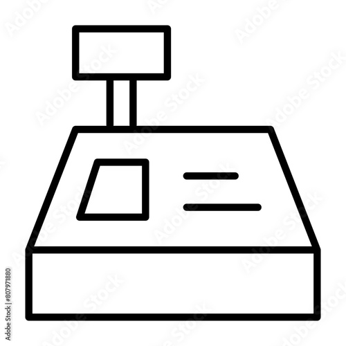 cashbox icon line