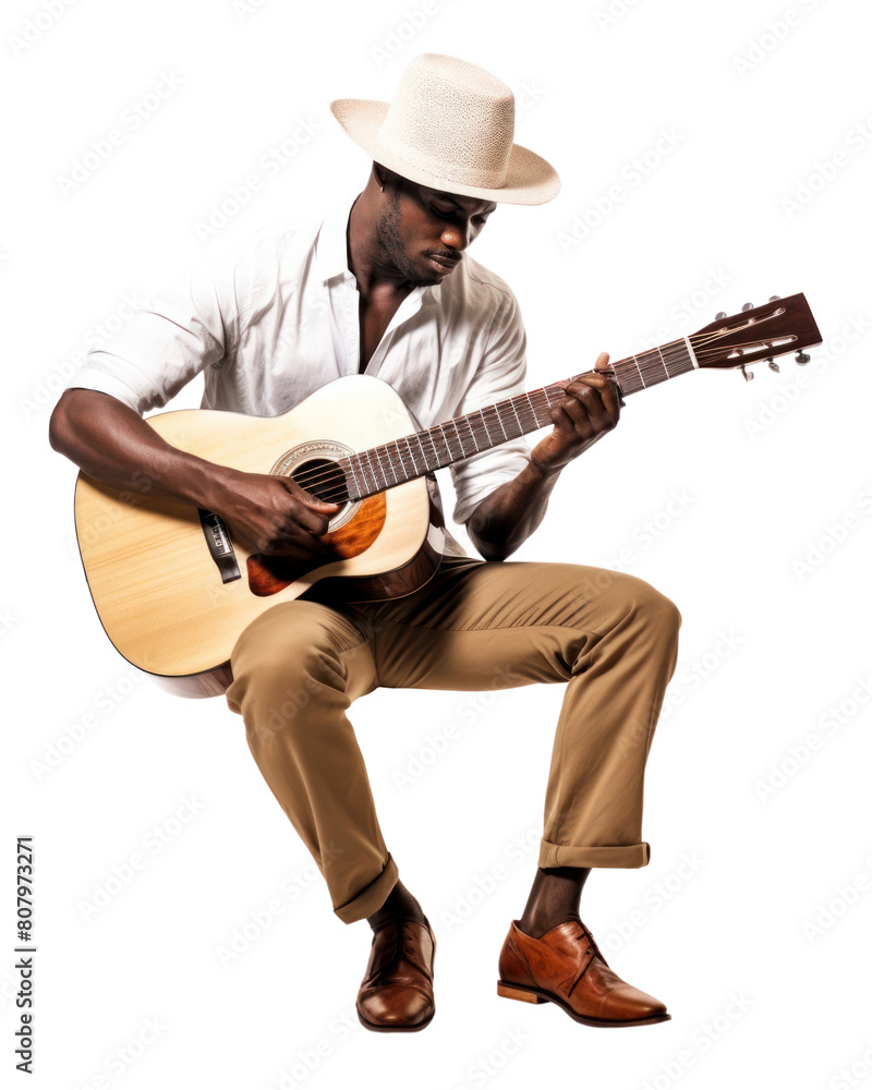 PNG American african man guitar musician adult. PNG American african man guitar musician adult.