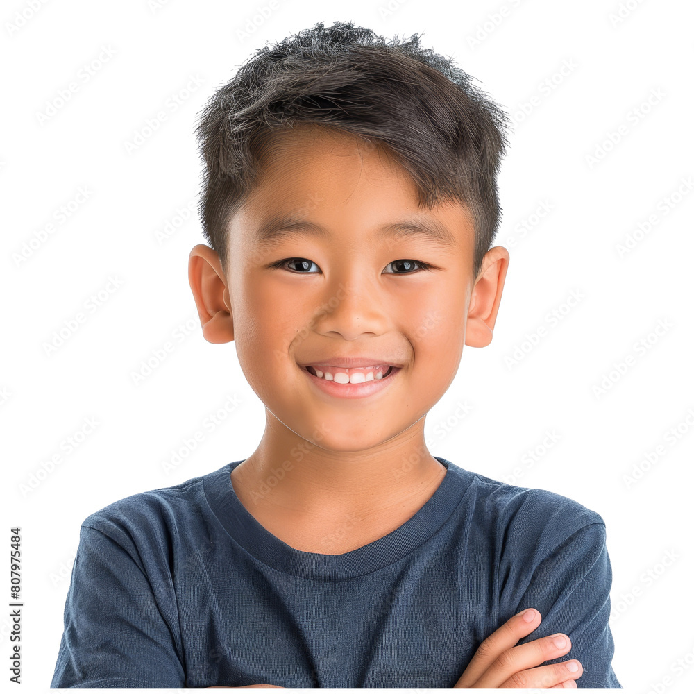 Smiling boy in casual attire, perfect for youth and educational themes, isolated on transparent background Smiling boy in casual attire, perfect for youth and educational themes, isolated on transparent background