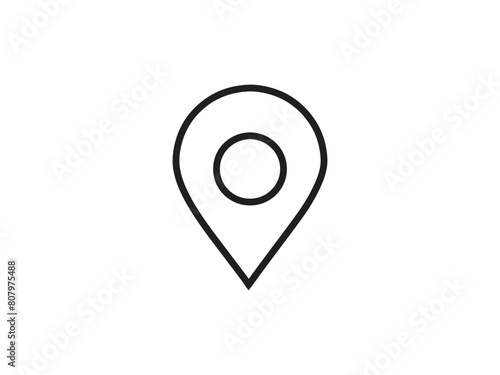 Location pin mark map web ui icon