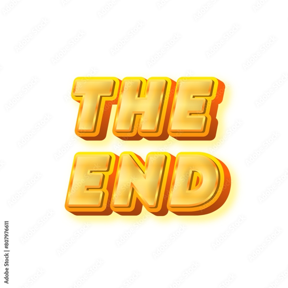3D The end poster art 3D The end poster art