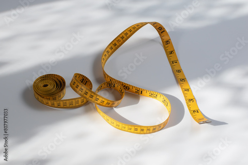 Tape measure isolated on white