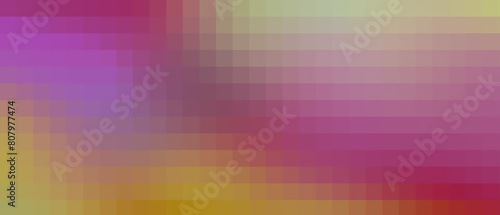pixel gradient purple yellow mosaic translucent grid colors silicon wafer texture abstract background banner