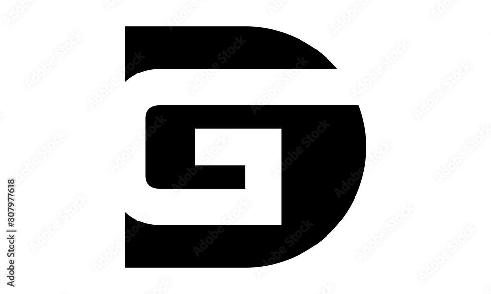 simple initial letter D&G logo simple initial letter D&G logo