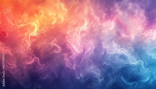 Ethereal color mist, closeup, glowing edges, dreamy, miraculous abstract canvas photo