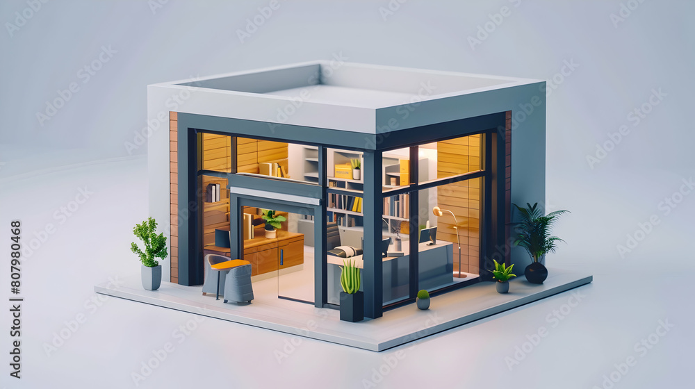 Isometric 3D Flat Icon: Interior Designers Reviewing Finishing Details Concept for Client Specifications in Building Interior Design Isometric 3D Flat Icon: Interior Designers Reviewing Finishing Details Concept for Client Specifications in Building Interior Design