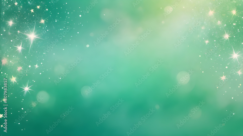 Obraz premium background with snowflakes and bokeh lights