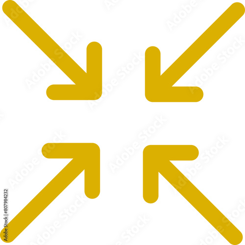 Arrows sign outline vector 