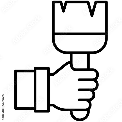 Craftsman And Tools Outline Icon Pack