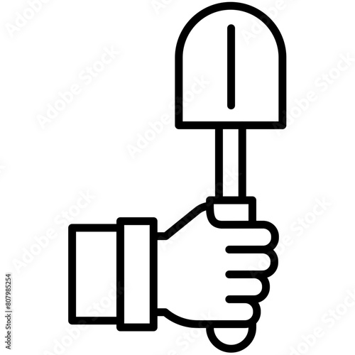 Craftsman And Tools Outline Icon Pack
