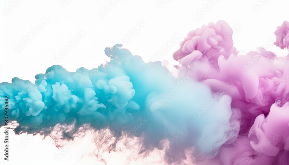 Fototapeta premium Pink Party Haze: Abstract Fog in Blue, Teal, Purple, and Aqua