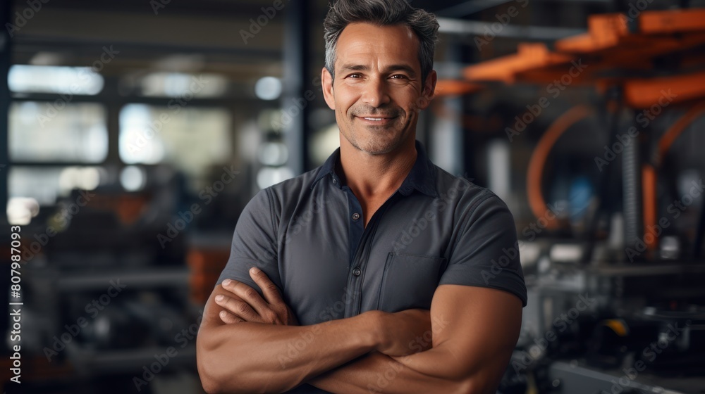 Portrait of male engineer with arms crossed Portrait of male engineer with arms crossed