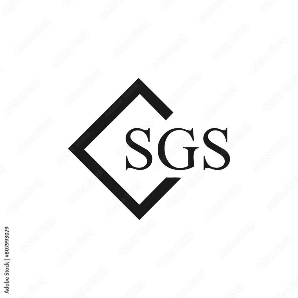 SGS logo. S G S design. White SGS letter. SGS, S G S letter logo design. Initial letter SGS linked circle uppercase monogram logo. S G S letter logo vector design.	