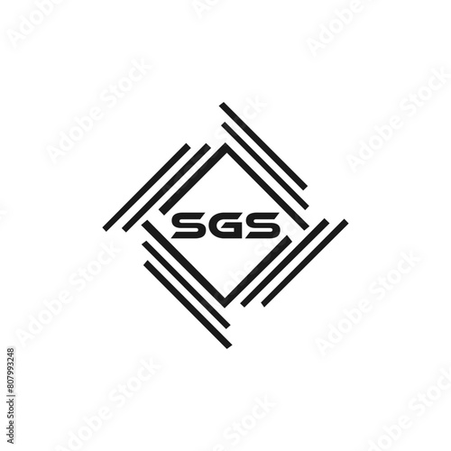 SGS logo. S G S design. White SGS letter. SGS  S G S letter logo design. Initial letter SGS linked circle uppercase monogram logo. S G S letter logo vector design.