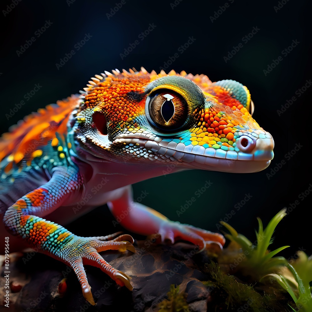 Gecko Amidst Droplets
Gecko Amidst Droplets