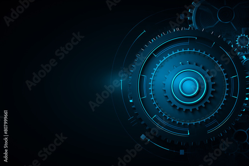 Wallpaper Mural Abstract gear wheel mechanism background, machine and engineering tool equipment technology Torontodigital.ca