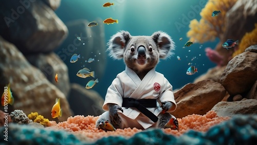 Koala in kimono photo