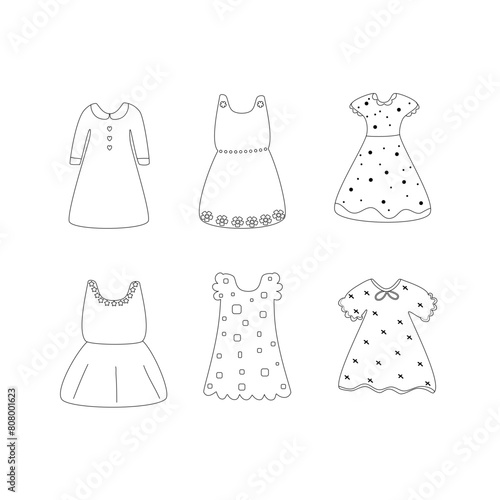 set of dress for girl
