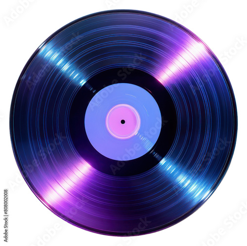 PNG Vinlyn record purple technology blue. photo