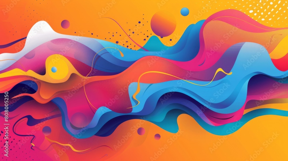 Colorful Abstract Shapes generative ai Colorful Abstract Shapes generative ai