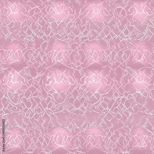 Elegant Pink Lace Fabric for Design Background