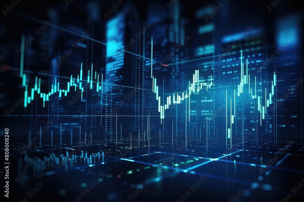 Advanced 3D Stock Market Data Analysis Visualization