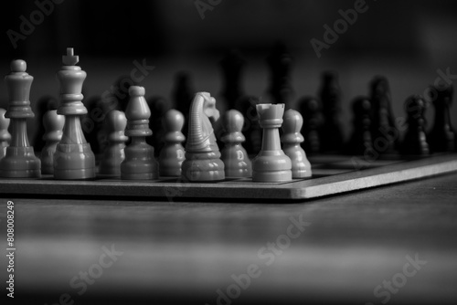 black and white chess photography photo
