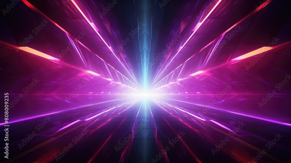 Futuristic Neon Light Tunnel Speed Concept Futuristic Neon Light Tunnel Speed Concept