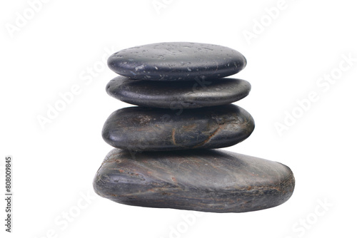 Stack of stones isolated