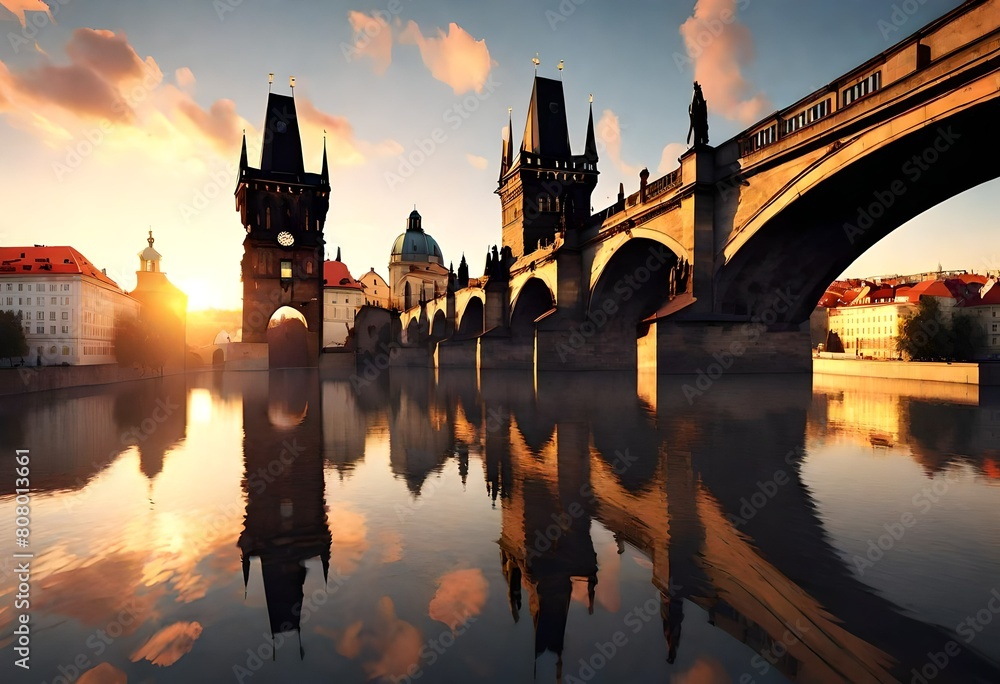 Obraz premium charles bridge city