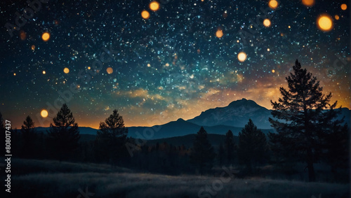 Starry Night Sky, A Spectacular Backdrop of Twinkling Stars © xKas