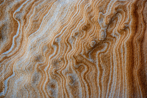 Abstract pattern of iron staining in Sydney sandstone photo