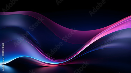 abstract smooth curved lines poster background