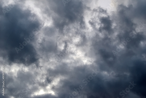 Clouds and Sunlight in Sky on Stormy Day