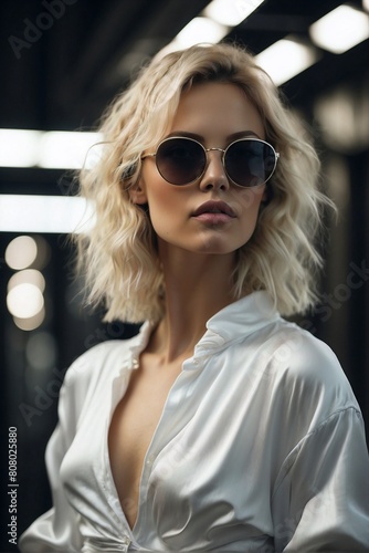 Fashion Trend: Blond Woman in Sunglasses