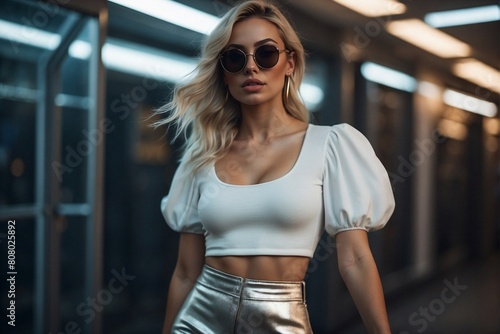 Fashion Trend: Blond Woman in Sunglasses © alexx_60