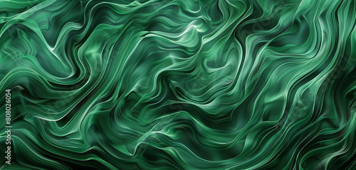 Muted forest green waves resembling flames suitable for a subtle calming background