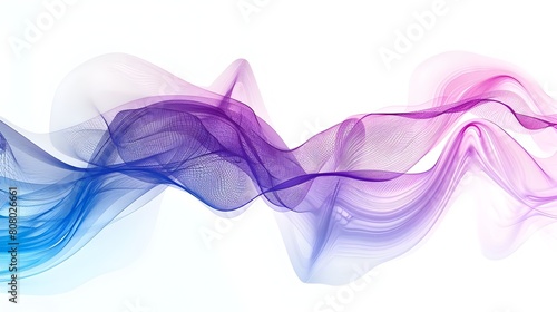 Futuristic Flowing Gradient Wave Background for Mobile Screen