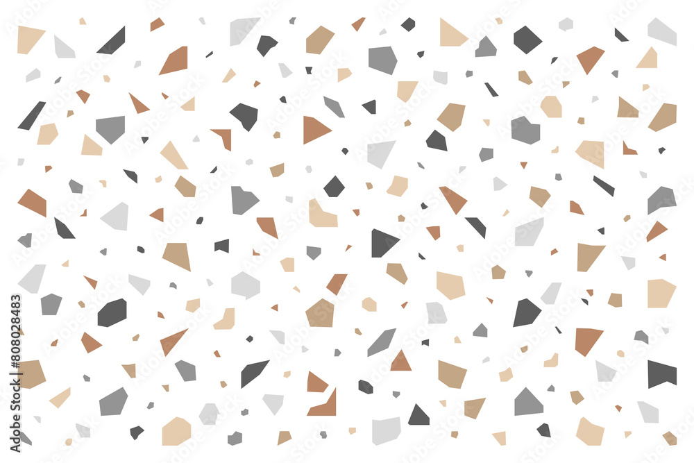 Background of abstract geometric shapes mosaic, terrazzo. Vector illustration for cover, banner, poster, card, web and packaging. Background of abstract geometric shapes mosaic, terrazzo. Vector illustration for cover, banner, poster, card, web and packaging.