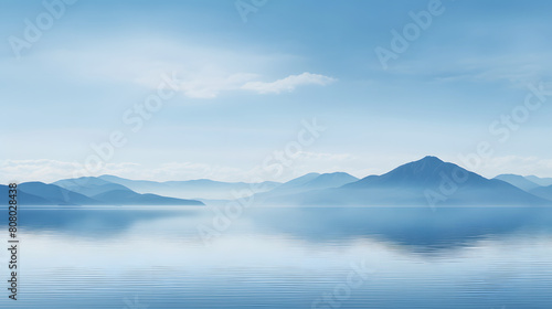 A sky on the horizon with mountains landscape abstract graphic poster web page PPT background