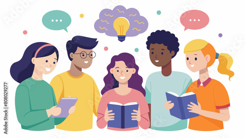 A group of neurodivergent teens plan and run a monthly social event for other neurodivergent youth promoting social skills and building a sense of. Vector illustration