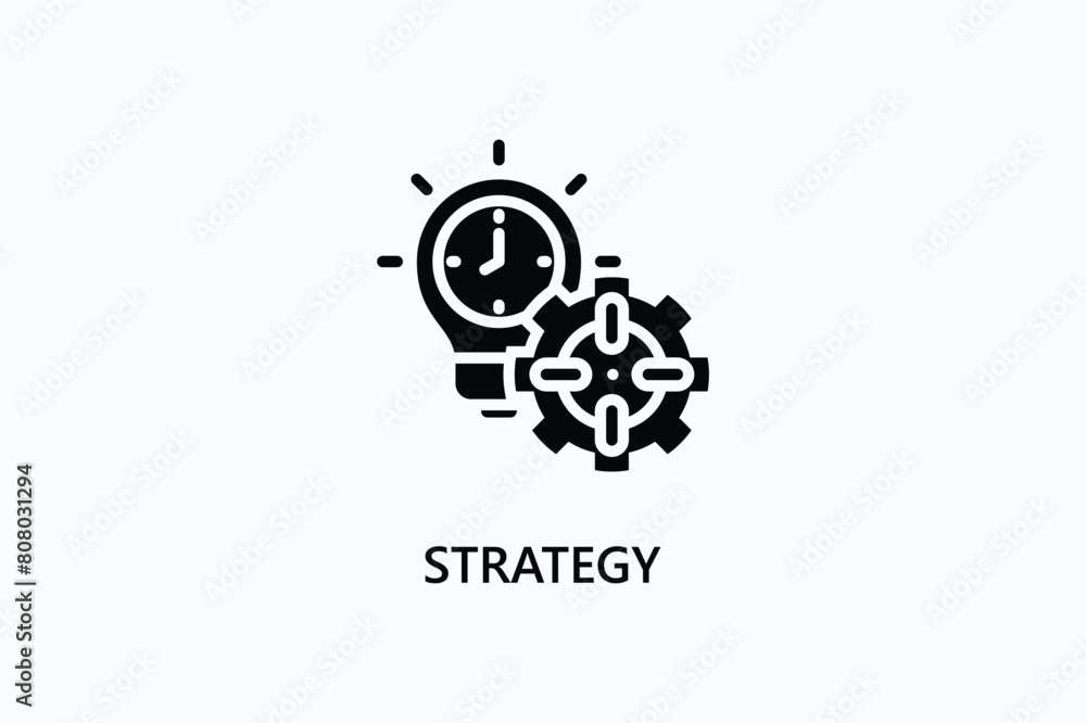 Strategy Vector Icon Or Logo Illustration Strategy Vector Icon Or Logo Illustration
