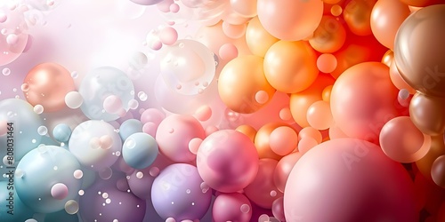 Soft pastel balloons for dreamy April Fools Day social media graphics. Concept April Fools Day, Social Media Graphics, Pastel Balloons, Dreamy Aesthetic, Soft Colors
