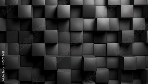 abstract black cubes background