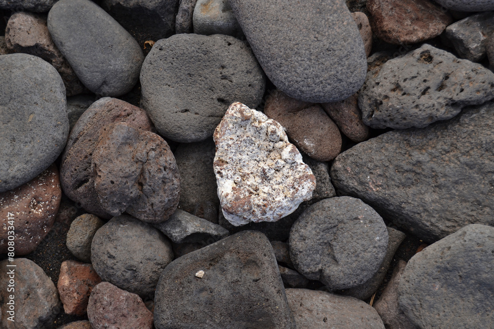 black stones from the Bajamar sea, Tenerife black stones from the Bajamar sea, Tenerife