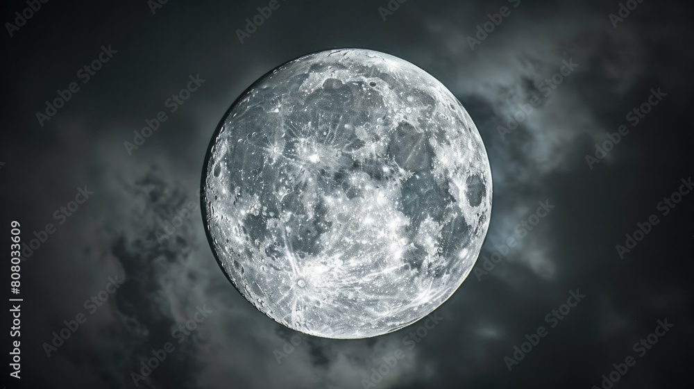 beautiful bright full moon generative ai beautiful bright full moon generative ai