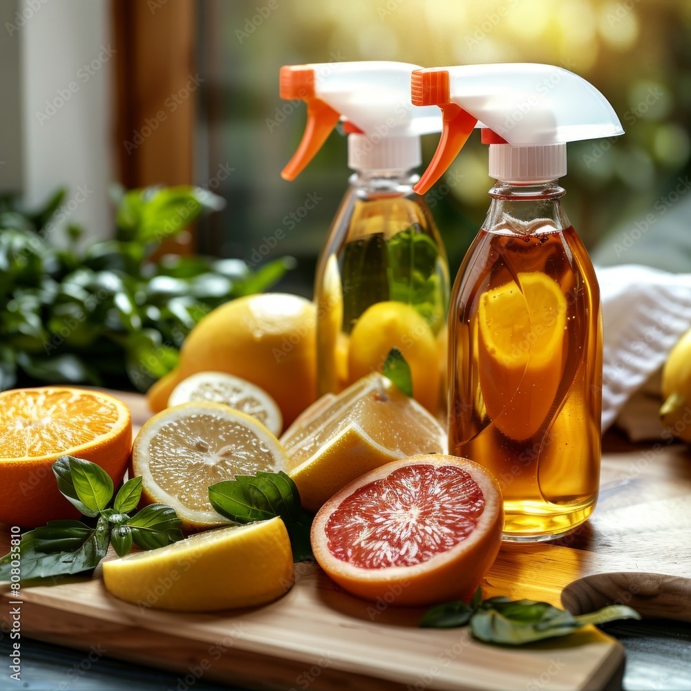 Our all-natural cleaning spray is made with a blend of essential oils and plant-based ingredients Our all-natural cleaning spray is made with a blend of essential oils and plant-based ingredients