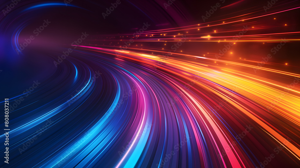 Vibrant Abstract Light Swirls on a Gradient Background Vibrant Abstract Light Swirls on a Gradient Background