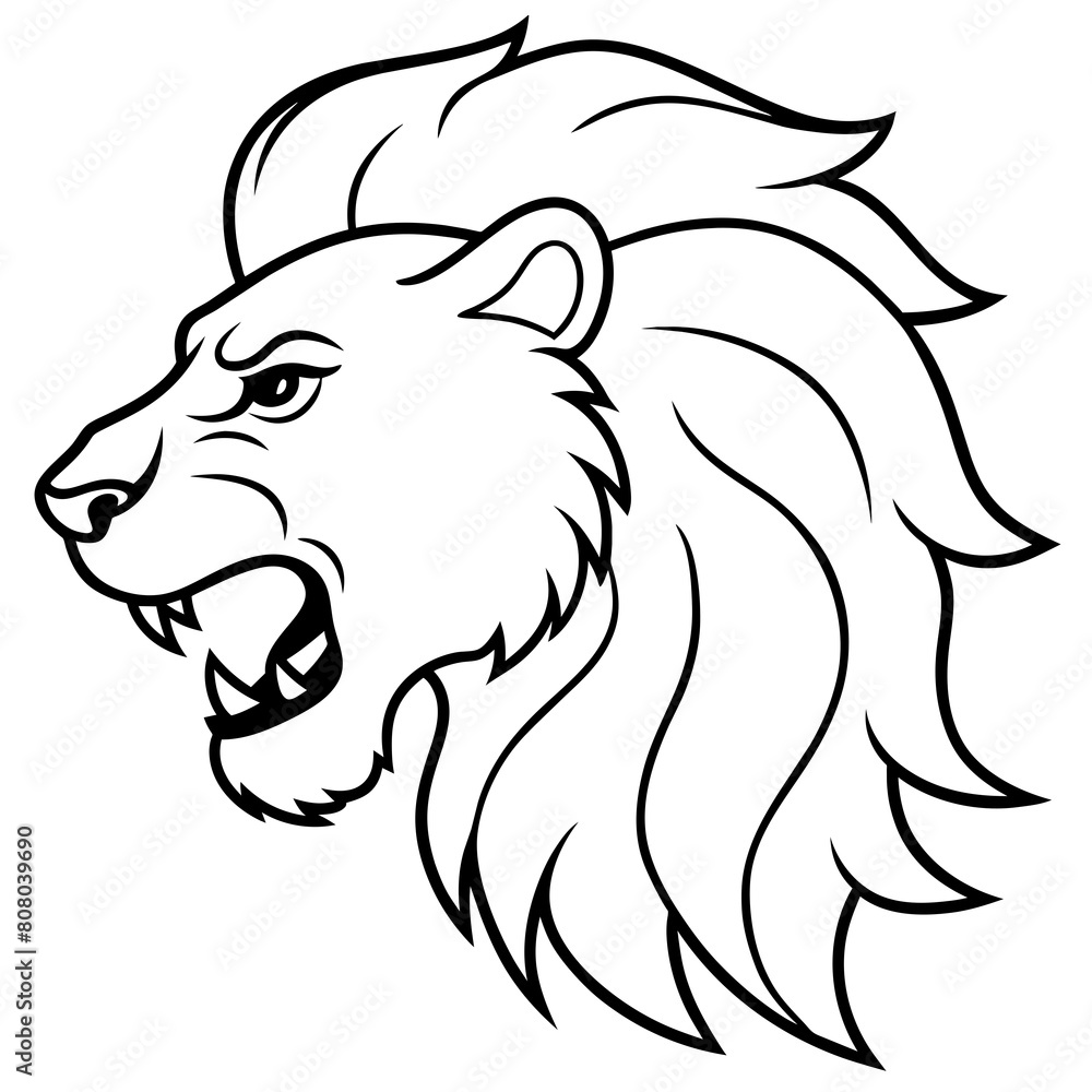 Angry lion vector illustration Angry lion vector illustration