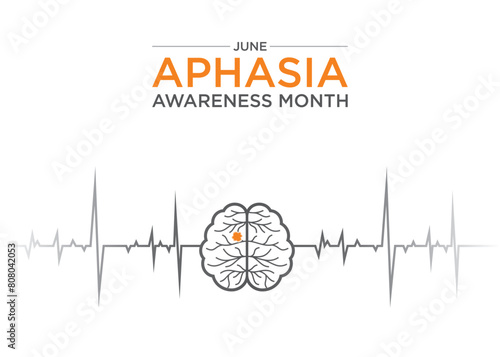 Aphasia Awareness Month in June raises understanding about the communication disorder caused by brain damage, fostering support and advocacy for affected individuals and their caregivers.